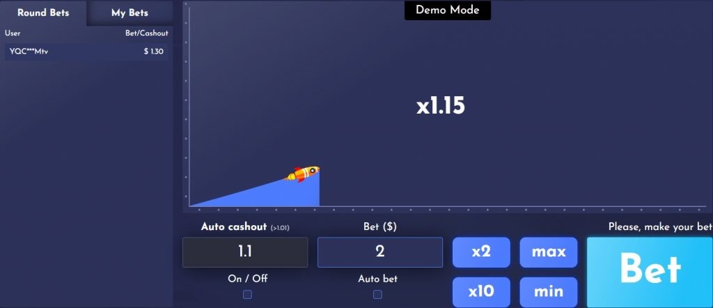 Rocket Game Demo.