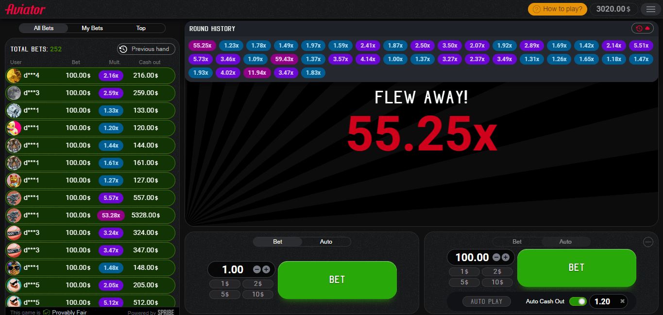 Play Aviator at Betplay