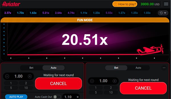 Игра Aviator, Скриншот 3